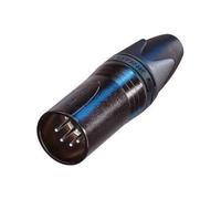 Neutrik NC5MXX-BAG - Cable conector DMX macho XLR de 5 pines, color negro y | Los contactos plateados ofrecen una transferencia de señal fiable para aplicaciones profesionales de iluminación DMX y