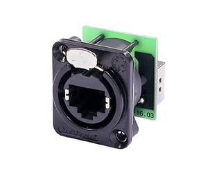 Neutrik NE8FDP-B - Conector chasis RJ45 pasamuros