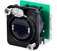 Neutrik NE8FDP-R-B RJ45 conector de datos etherCON Serie D NE8FDP-R-B Hembra, Ángulo de polo: 8P8C Negro 1 pieza(s)