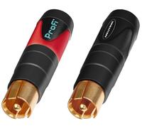 NEUTRIK-NF-2CB2 High-End-Cinch-Stecker En 2er-Pack, Rojo Y Negro Codificado