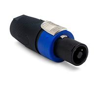 Neutrik NL4FX - Conector aéreo Speakon de 4 pines con manguito gris, hembra