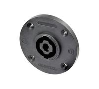 Neutrik NL4MPRXX - Conector para altavoces con brida, contactos rectos número de polos (num): 4 negro