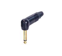 Neutrik NP2RX-B 2-Pole 1/4 Right-Angle Jack Plug Black Shell