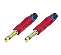 Neutrik NP2X-AU-SILENT - Conector de teléfono de 2 polos de 0.25 pulgadas | Conector de audio profesional, paquete de 2, diseño de conmutación silenciosa para cambios de cable de instrumentos sin ruido