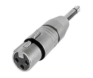 Neutrik NTR-NA2FP - Adaptador para cable (XLR, 1/4", Macho/Hembra, Plata)