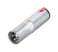 Neutrik Adaptador de cable NTR-NA3MJ – XLR a 1/4" macho/hembra, plata/latón