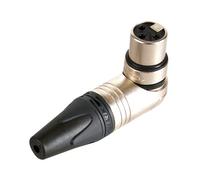 Neutrik 607051 NC3FRX - Adaptador de ángulo recto hembra XLR (níquel)