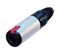 Neutrik ntr-nj3fc6 - conector (1/4', negro, rojo, plata, níquel, poli