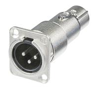 Neutrik Ufixt Adaptador XLR Conectores de Panel de alimentación, 3 Polos - UFIXT-000019934 174