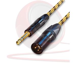 Neutrik XLR a Jack Plugs , Sommer Amarillo Vintage Tweed Cables Negro y Dorado