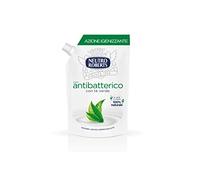 Neutro Roberts, Jabón líquido Ecopouch antibacteriano, orgánico, piel sana y protegida, Té verde - Paquete de 12 unidades de 400 ml