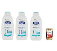 Neutro Roberts dermazero - Bagnodoccia micelar para baño corporal, fórmula hidratante y envolvente, con aceite de glicerina puro, 3 x 450 ml + Polpa italiana Gourmet 400 g