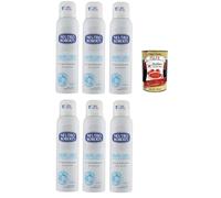 Neutro Roberts - Desodorante en spray Delicato - Perfume de jabón 6 x 150 ml + Polpa Italian Gourmet 400 g