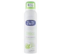 Neutro Roberts, Desodorante en spray fresco con té verde y lima, sin sales de aluminio, cero manchas, desodorante para hombre y mujer, dermatológicamente probado, botella de 150 ml
