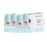 Neutro Roberts, Desodorante Roll-On Fresco Classico, 4 x 50 ml | Sin sales de aluminio, sin manchas, con aceite de glicerina, protección 48 h