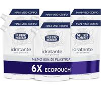 Neutro Roberts, Ecopouch Jabón Líquido Hidratante con Glicerina, Recambio Ecológico de Jabón Líquido para Manos - Dermatológicamente Probado Sin Jabón - 6 Botellas de 400 ml