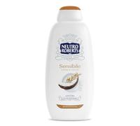 Neutro Roberts Gel de baño para cuerpo sensible con avena y coco, ideal para pieles sensibles, ingredientes de origen natural, sin jabón, dermatológicamente probado, bote de 600 ml