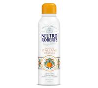 Neutro Roberts, Siracusa Desodorante Spray Sin Sales de Aluminio Sin Manchas con Aceite Esencial de Naranja y Flor de Sal con Aceite de Glicerina Puro Desodorante para Mujer y Hombre 200ml 48h