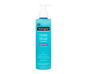 Neutrogena Aloe Vera, Hydro Boost Gelée Milk Cleanser, para una piel visiblemente limpia, lavado facial formulado con ácido hialurónico, 200 ml (paquete de 1)
