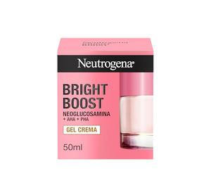 Neutrogena Bright Boost Gel Crema (1x50 ml), crema facial con neoglucosamina + AHA + PHA, para una rutina de cuidado facial antiedad, adecuada para cara y cuello