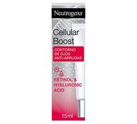 Neutrogena Cellular Boost Anti-Edad, Contorno De Ojos Anti-Arrugas Rejuvenecedor con Ácido Hialurónico y Retinol, 15 ml