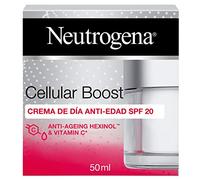 Neutrogena Cellular Boost Anti-Edad, Crema de Día SPF 20 con Vitamina C, para la Cara y El Cuello, 50 ml (Paquete de 1)