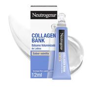 Neutrogena Collagen Bank Bálsamo Labial Voluminizador 12 ml | Con Ácido Hialurónico y Péptidos, Hidratación Profunda y Volumen Natural para Labios Suaves y Rejuvenecidos, Sabor Vainilla