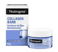 Neutrogena Collagen Bank Contorno de Ojos Revitalizante Crema Gel, 1 x 15 ml, crema ojeras y bolsas con micropéptidos, mejora los 5 signos tempranos del envejecimiento