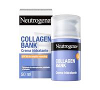 Neutrogena Collagen Bank Crema hidratante facial SPF30 (1 x 50 ml), crema solar anti-edad que preserva el colágeno, para una piel más tersa, apta para rostro y cuello