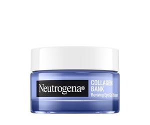 Neutrogena Collagen Bank Refrescante Gel Crema para Ojos, Con Tecnología Micropéptido y Niacinamida, Contra Círculos Oscuros y Hinchazón, 15g