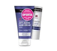 Neutrogena Crema de Manos Antiedad SPF20 75ml + Stick Labial SPF20 4.8g