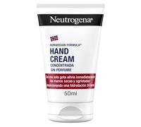 Neutrogena Crema de Manos Concentrada sin Perfume (50 ml), crema de manos reparadora para pieles sensibles, crema para manos agrietadas y secas con glicerina y vitamina E