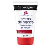 Neutrogena Crema de Manos Concentrada sin Perfume (50 ml), crema de manos reparadora para pieles sensibles, crema para manos agrietadas y secas con glicerina y vitamina E