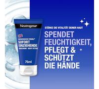 Neutrogena Crema de manos de absorción inmediata (6 x 75 ml), crema hidratante ligera y no grasa con glicerina y vitamina E para manos secas y agrietadas, set ahorro
