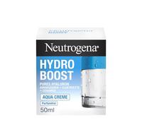 Neutrogena Crema facial Hydro Boost Aqua Cream sin perfume, 2 x 50 ml | Con ácido hialurónico, aminoácidos, electrolitos y ceramidas, cuidado facial intensivo para una piel suave y flexible
