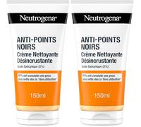 Neutrogena | Crema limpiadora contra puntos negros (tubo de 150 ml) - Limpiador facial con ácido salicílico (2%) (Paquete de 2)