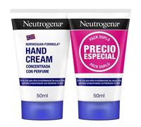 Neutrogena Fórmula Noruega Crema Manos Concentrada con Perfume, 50 ml 2 ud | Pack Con Glicerina y Vitamina E, 24 h de Hidratación, Repara Manos Secas y Agrietadas, Fortalece Uñas, Suaviza Cutículas