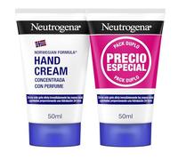 Neutrogena Duplo Crema de Manos Concentrada con Perfume (2 x 50 ml), crema de manos reparadora para pieles sensibles, crema para manos agrietadas y secas con glicerina y vitamina E