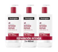 Neutrogena Fórmula Noruega Crema Hidratante Corporal CICA 400 ml, 3 uds | Reparación Intensa, Con Centella Asiática y 10% de Glicerina, 72 h de Hidratación, Textura no Grasa, Para Piel Muy Seca