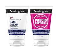 Neutrogena Duplo Crema de Manos Concentrada con Perfume (2 x 50 ml), crema de manos reparadora para pieles sensibles, crema para manos agrietadas y secas con glicerina y vitamina E
