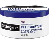 Neutrogena Fórmula Noruega Hidratación Profunda Bálsamo Reconfortante (300 ml), crema hidratante corporal y facial con tecnología Pro-Ceramida para pieles secas