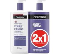 Neutrogena Fórmula Noruega Loción Corporal Visiblemente Reafirmante (2x750 ml), crema reafirmante corporal para todo tipo de piel, crema hidratante con Glicerina y Minerales de Procolágeno