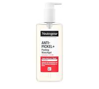 Neutrogena Gel de lavado antiespinillas + exfoliante, 200 ml, limpieza facial con ácido salicílico limpiador + 2% PHA, gel de cuidado facial para pieles propensas a impurezas