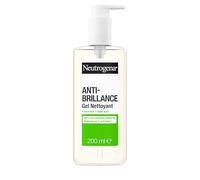 Neutrogena Gel limpiador antibrillo (botella de bomba de 200 ml) - Limpiador facial con lima y aloe vera (0,5%)