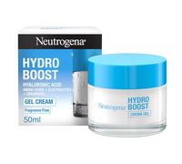 Neutrogena Hydro Boost Cream Gel Crema Hidratante Facial, 50 ml | Con Ácido Hialurónico y Ceramidas, 72h de Hidratación, Textura Ligera, Oil-Free, No Comedogénica, Piel Seca y Sensible