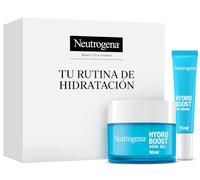 Neutrogena Rutina Hydro Boost, pack con Gel de Agua hidratante facial (50 ml) y Contorno de Ojos antifatiga (15 ml), set con Ácido Hialurónico para 72 h de hidratación