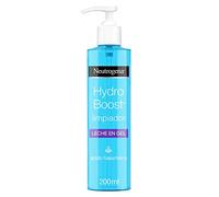 Neutrogena Hydro Boost Leche en gel (1 x 200 ml), leche limpiadora facial para eliminar el maquillaje y la suciedad, limpiador facial hidratante adecuado para todo tipo de pieles