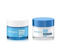 Neutrogena Hydro Boost Pack Gel de Agua 50 ml + Crema de Noche Facial 50ml | Con Ácido Hialurónico y Complejo NMF, 24h de Hidratación Profunda, No Comedogénica, Todo Tipo de Piel, Día y Noche, 2 ud