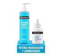 Neutrogena Hydro Boost Rutina de Cuidado Facial con Sérum niacinamida (30 ml) y Gel limpiador facial (200 ml), con ácido hialurónico, piel hidratada, limpia y uniforme, apto para todo tipo de piel