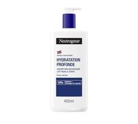 Neutrogena Leche corporal con hidratación profunda (botella de bomba de 400 ml) - Leche corporal de absorción rápida para piel seca - Cuidado corporal con 10% de glicerina y tecnología pro-ceramida